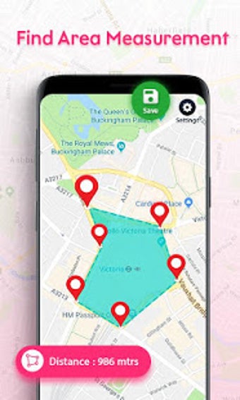 Imagen 1 para GPS Area Measurement Calc…