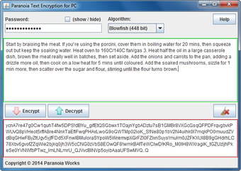 Imagen 0 para Paranoia Text Encryption
