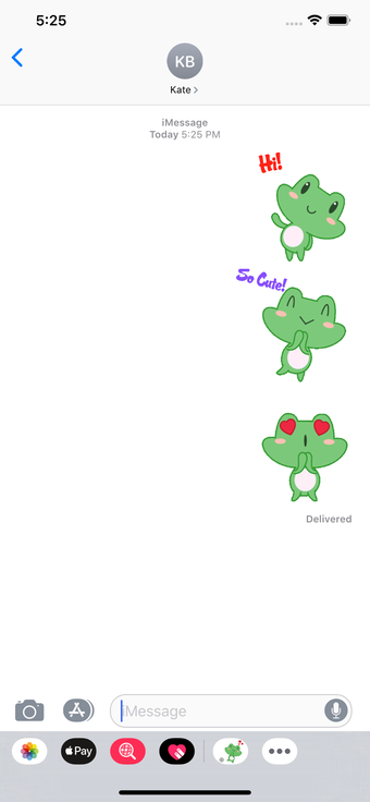 Image 2 for Animated Cute Frog Emotic…