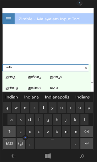 Image 0 for Zimble Malayalam Input To…