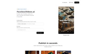 Imagen 0 para FacelessVideos.AI