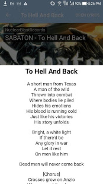 Image 1 for Sabaton: Top Songs & Lyri…