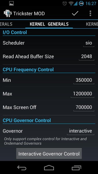 Imagen 0 para Trickster MOD Kernel Sett…
