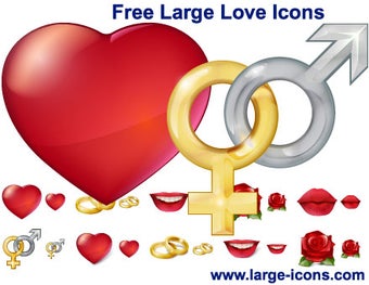 Image 0 for Free Large Love Icons