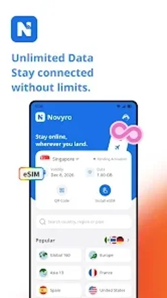 Image 0 for Novyro eSIM: Travel Data