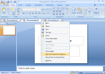 Image 0 for Tabs for PowerPoint