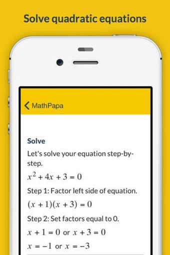 Image 2 for MathPapa - Algebra Calcul…