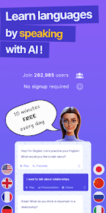 Image 0 for Gliglish: AI Language Tut…