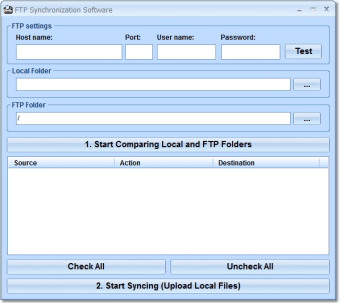 Image 0 for FTP Synchronization Softw…