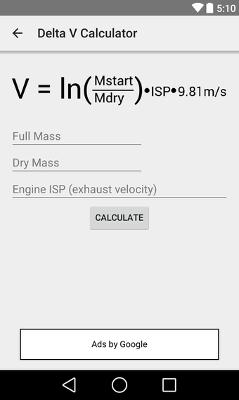 Image 1 for Rocket Calculator