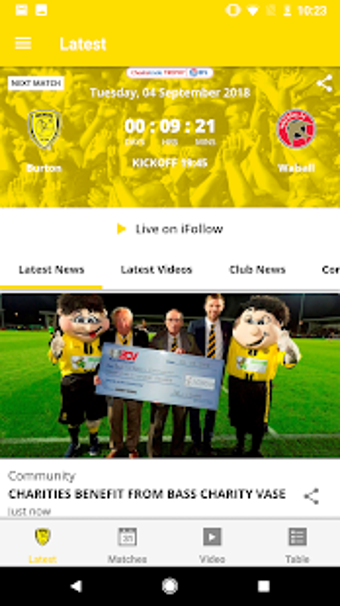 Image 3 for Burton Albion Official Ap…