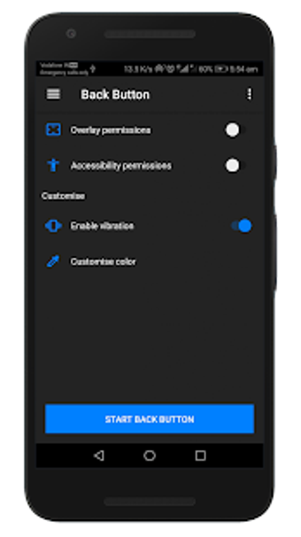Imagen 1 para Only Back Button - Single…