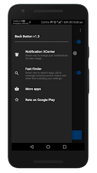 Imagen 3 para Only Back Button - Single…