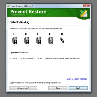 Image 0 for Prevent Restore
