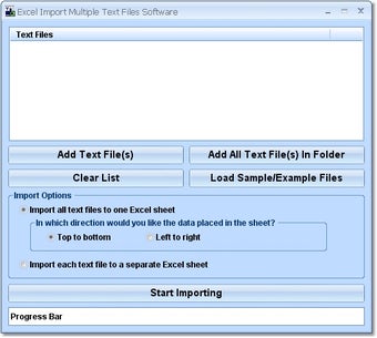 Image 0 for Excel Import Multiple Tex…