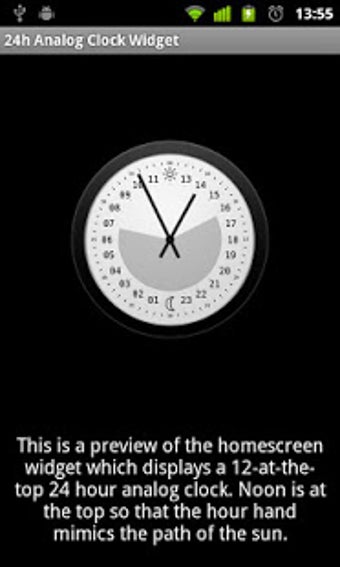 Image 0 for 24h Analog Clock Widget