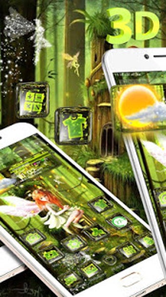 Imagen 1 para 3D Fairy Forest Glass Tec…