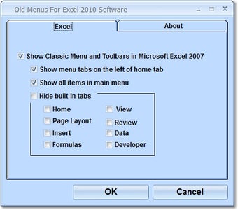 Image 0 for Old Menus For Excel 2010 …