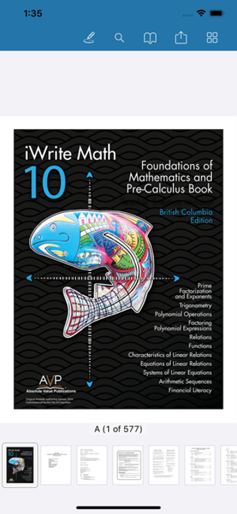 Image 0 for iWrite Math 10 FPC BC Edi…