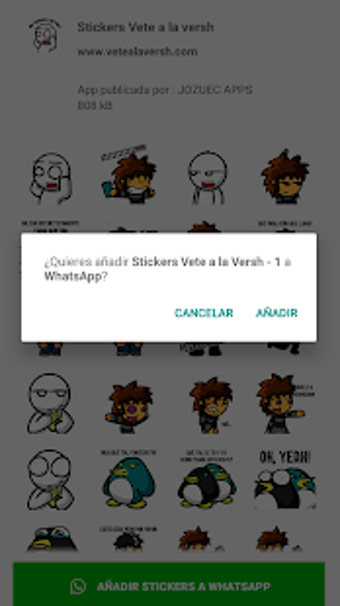 Imagen 1 para Stickers Vete a la versh