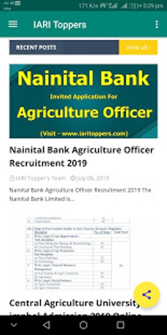 Image 2 for IARI Toppers : Bsc Agricu…