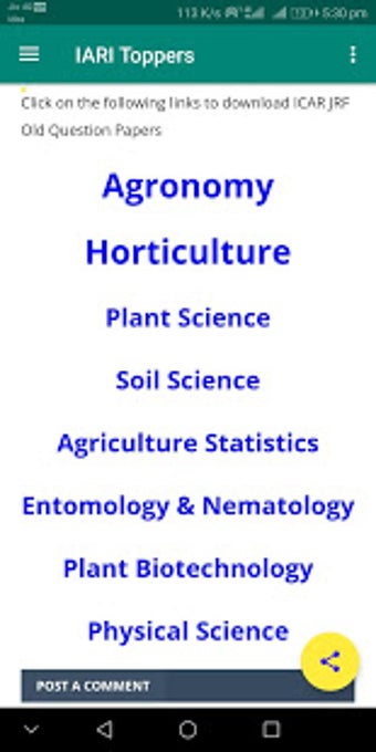 Image 1 for IARI Toppers : Bsc Agricu…