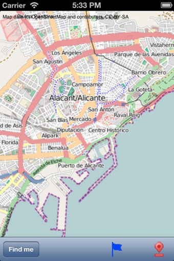 Image 0 for Alicante Street Map.