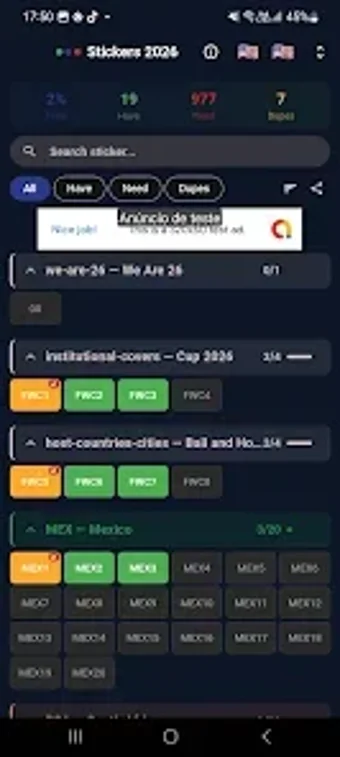 Imagen 0 para Stickers World Cup 2026 L…