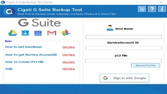 Image 0 for Cigati G Suite Backup Too…