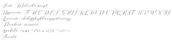 Image 0 for Melinda Script
