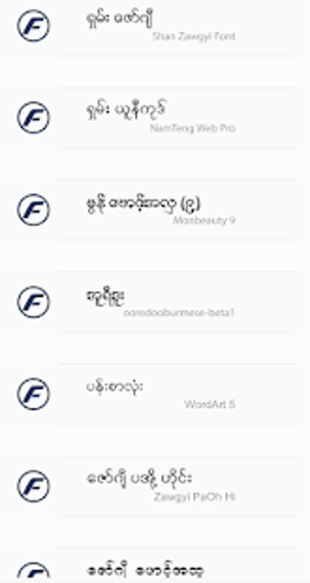 Imagen 2 para TTA RealOp Myanmar Font