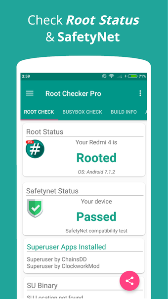 Imagen 1 para Root Checker Pro - 90% OF…