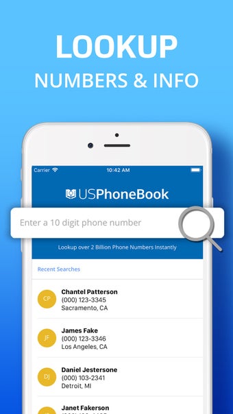 Imagen 1 para USPhoneBook: Reverse Call…