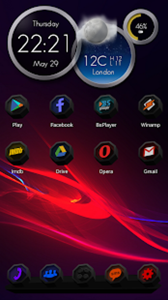 Imagen 1 para Next Launcher Theme Polyg…