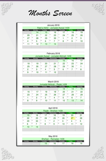 Image 0 for Islamic Hijri Calendar 20…