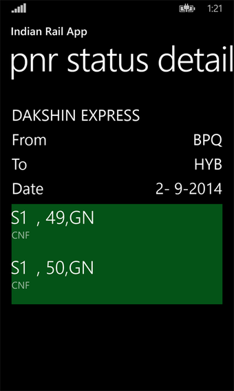 Image 2 for Indian Rail App for Windo…