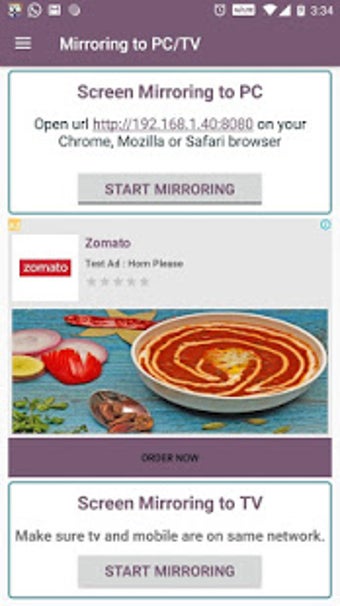 Image 0 for Screen mirroring Mobile t…
