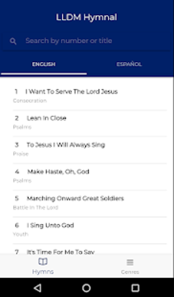Image 1 for LLDM Himnario - English &…