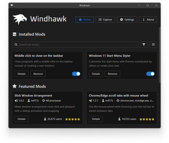Image 0 for Windhawk