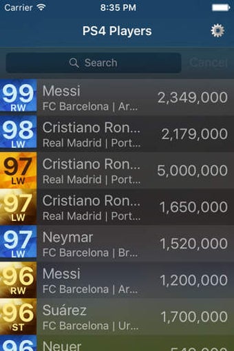 Imagen 0 para FUT Prices