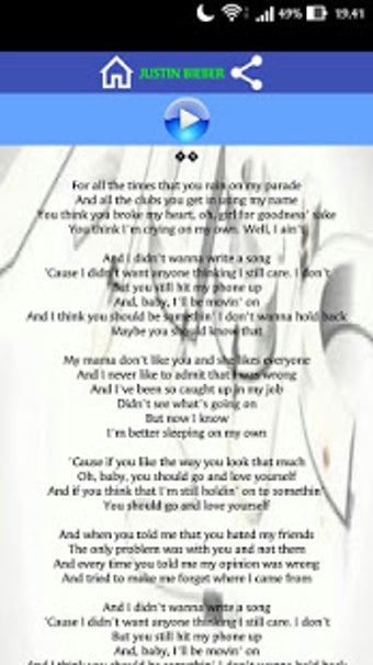 Image 1 for Sorry Lyrics