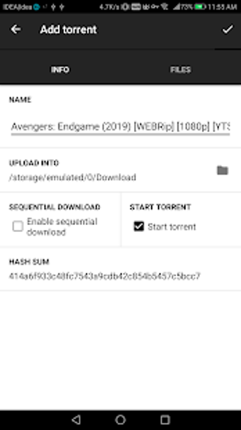 Image 0 for Torrent Lite (Dark Mode)