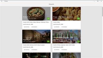Imagen 1 para Zomato for Windows 10