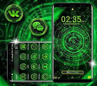 Image 1 for Technology Green Theme
