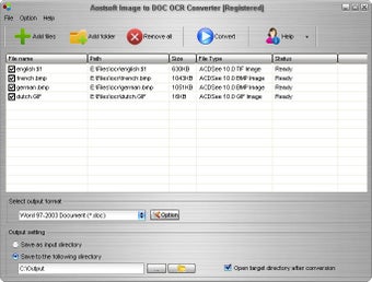 Image 0 for Aostsoft Image to DOC OCR…