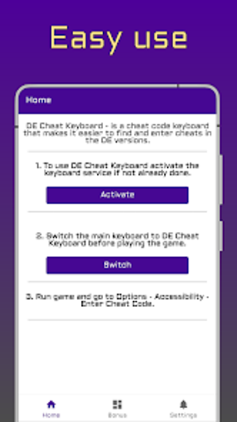 Image 0 for DE Cheat Keyboard