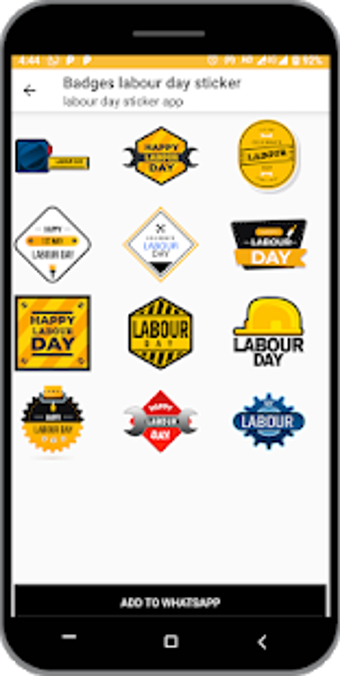 Image 0 for labour day sticker for WA…