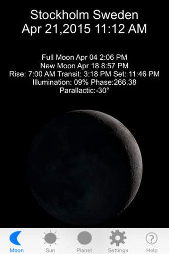 Imagen 0 para Moon Phase & Sun Rise/Set