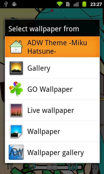 Imagen 0 para ADW Theme -Miku Hatsune-
