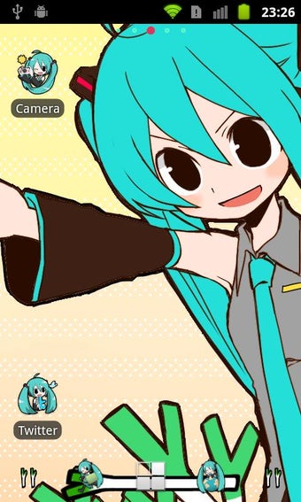 Imagen 1 para ADW Theme -Miku Hatsune-